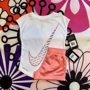 NWT 3t Girls Nike Shorts Set - HTF